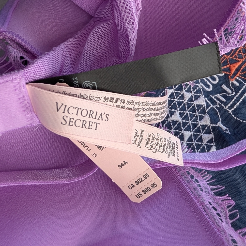 NEW Women's Victorias Secret 34A Bombshell Rhinestone Bra - Picture 7 of 7